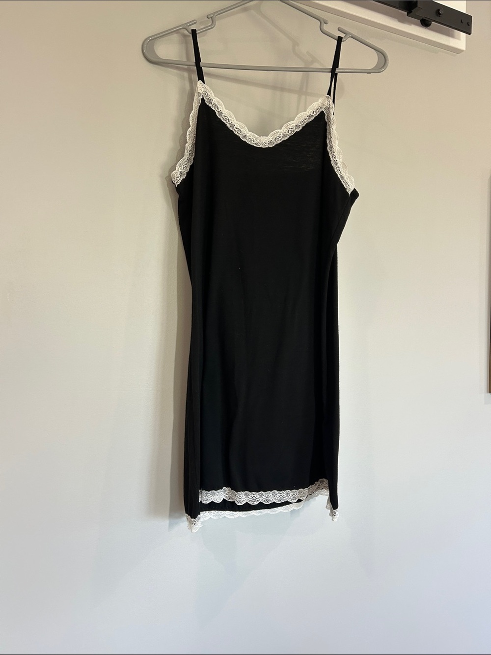 Women's Color-Blocked Simple Daily Sleepwear Camisole Pajama Dress